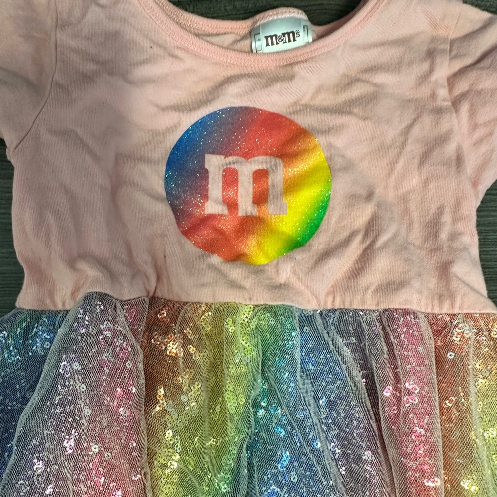 M&M'S Pink and Multicolor Kids Costume - Picture 2 of 5